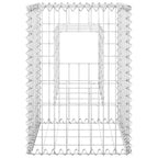 vidaXL Gabionensäulen 2 Stk. 40x40x60 cm Eisen