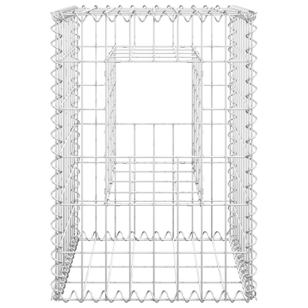 vidaXL Gabionensäulen 2 Stk. 40x40x60 cm Eisen