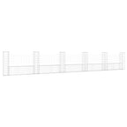 vidaXL Gabionenkorb U-Form mit 6 Säulen Eisen 620x20x100 cm