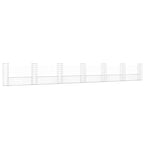 vidaXL Gabionenkorb U-Form mit 7 Säulen Eisen 740x20x100 cm