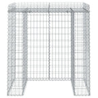 vidaXL Gabionen-Mülltonnenbox 110x91x120 cm Verzinktes Eisen