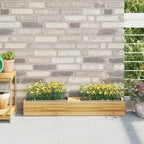 vidaXL Pflanzkasten für Europaletten 12 Stk. Grau 36x13,5x9,5 cm PP