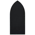 vidaXL Gartenspiegel Schwarz 100x45 cm Eisen