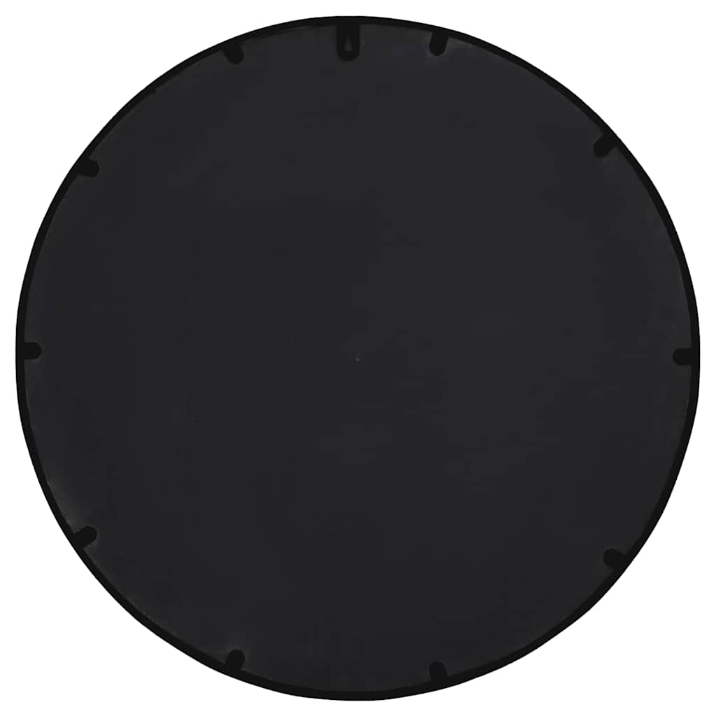 vidaXL Gartenspiegel Schwarz 40x4 cm Eisen Rund