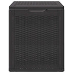 vidaXL Garten-Aufbewahrungsbox 90 L Schwarz PP Rattan