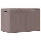 vidaXL Garten-Aufbewahrungsbox 180 L Braun PP-Holzoptik