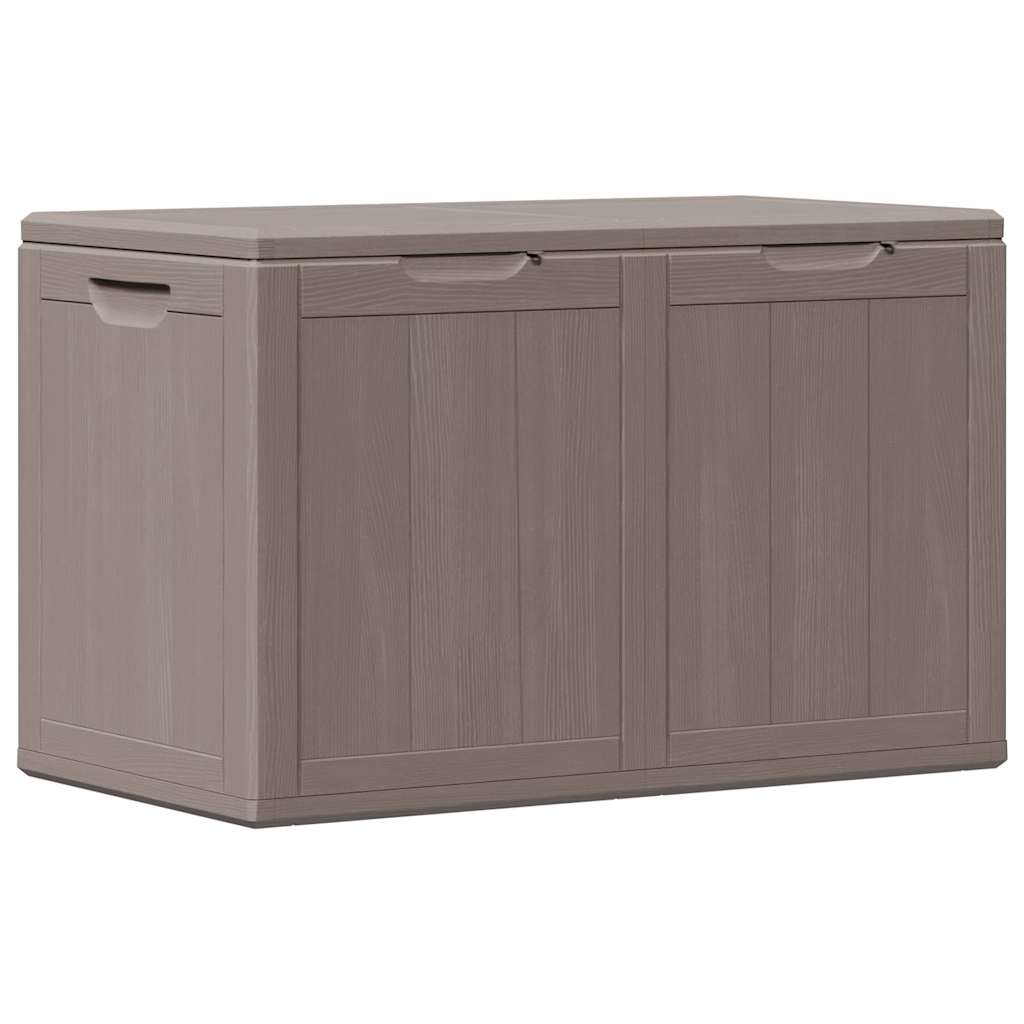 vidaXL Garten-Aufbewahrungsbox 180 L Braun PP-Holzoptik