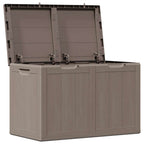 vidaXL Garten-Aufbewahrungsbox 180 L Braun PP-Holzoptik