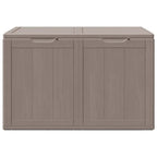 vidaXL Garten-Aufbewahrungsbox 180 L Braun PP-Holzoptik