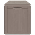 vidaXL Garten-Aufbewahrungsbox 180 L Braun PP-Holzoptik