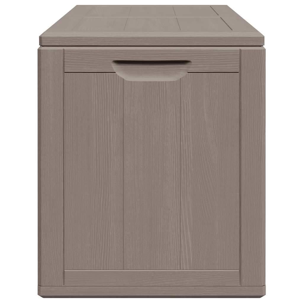 vidaXL Garten-Aufbewahrungsbox 180 L Braun PP-Holzoptik