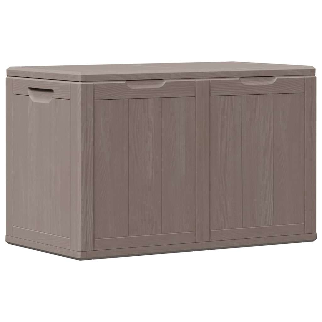 vidaXL Garten-Aufbewahrungsbox 180 L Braun PP-Holzoptik