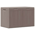vidaXL Garten-Aufbewahrungsbox 180 L Braun PP-Holzoptik