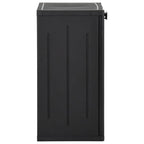 vidaXL Gartenschrank Schwarz 65x45x88 cm PP Rattan-Optik