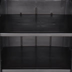 vidaXL Gartenschrank Schwarz 65x45x172 cm PP Rattan