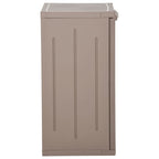 vidaXL Gartenschrank Braun 65x45x88 cm PP Holz-Optik