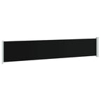 vidaXL Seitenmarkise Ausziehbar 117x600 cm Schwarz