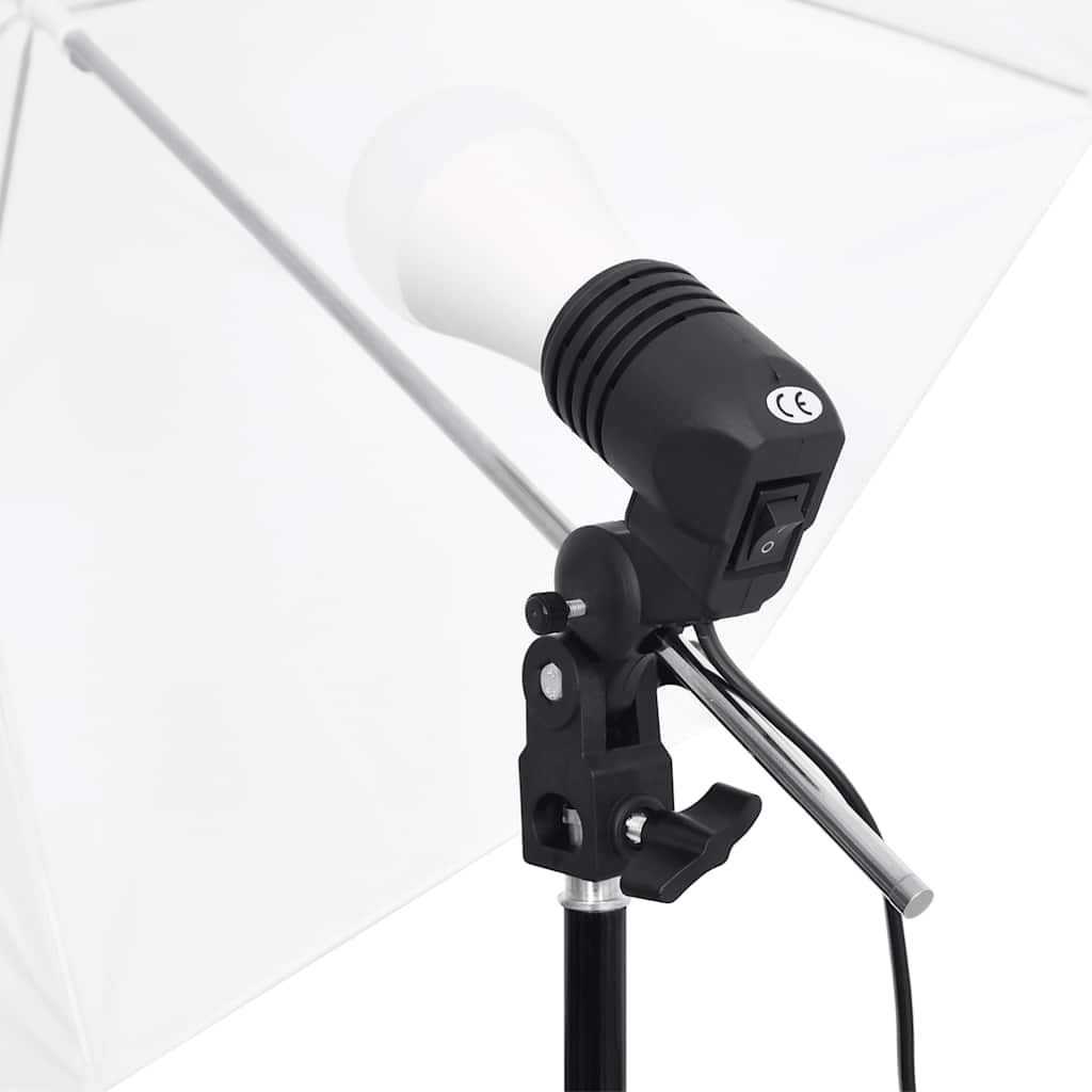 vidaXL Fotostudio-Beleuchtung Set mit Hintergründen & Schirmen
