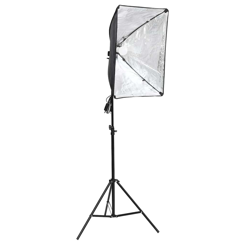 vidaXL Fotostudio-Beleuchtung-Set mit Hintergründen und Softboxen