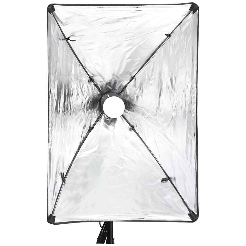 vidaXL Fotostudio-Beleuchtung-Set mit Hintergründen und Softboxen