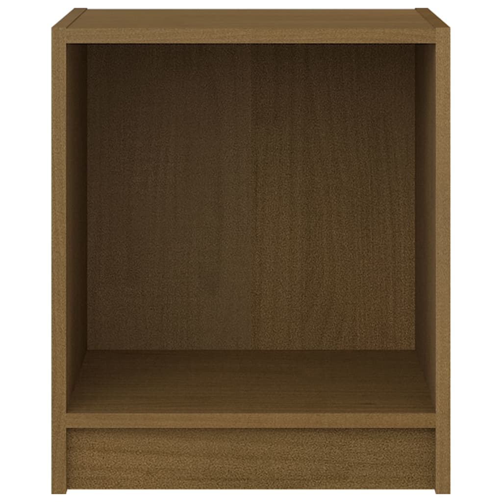 vidaXL Nachttische 2 Stk. Honigbraun 35,5x33,5x41,5 Massivholz Kiefer