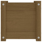 vidaXL Pflanzkübel Honigbraun 31x31x31 cm Massivholz Kiefer