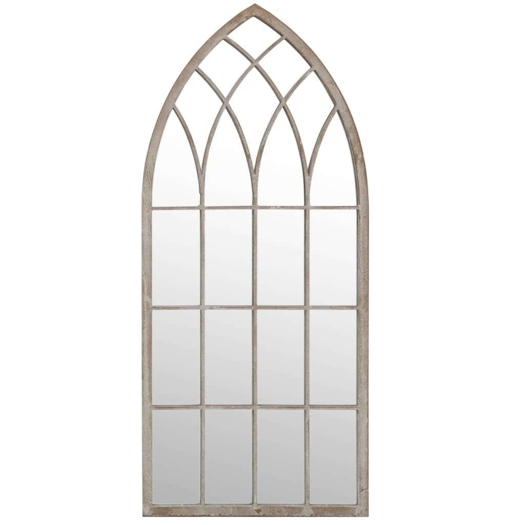 vidaXL Spiegel Sandfarben 100x45 cm Eisen für den Innenbereich