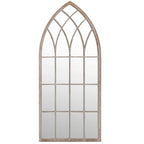 vidaXL Spiegel Sandfarben 100x45 cm Eisen für den Innenbereich