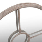 vidaXL Spiegel Sandfarben 40x4 cm Eisen Rund für den Innenbereich