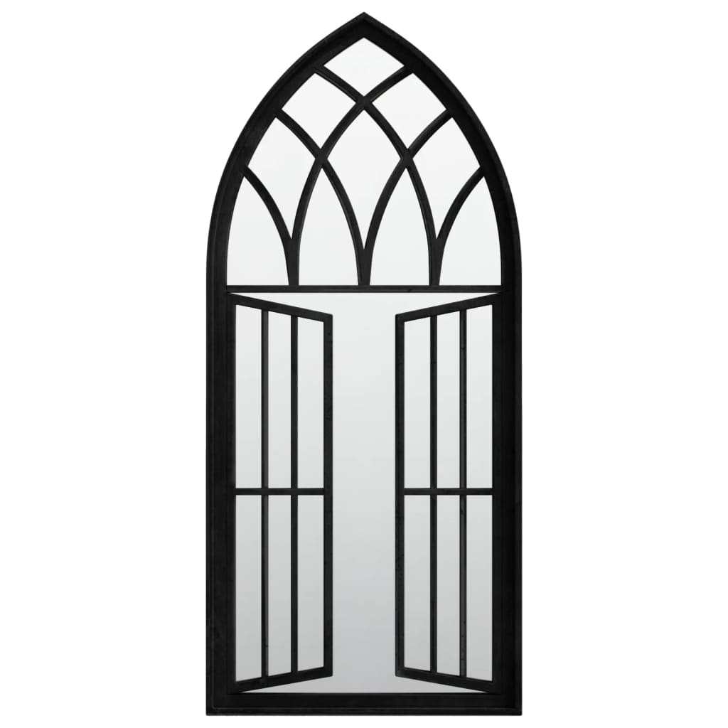 vidaXL Spiegel Schwarz 100x45 cm Eisen für Innenbereich