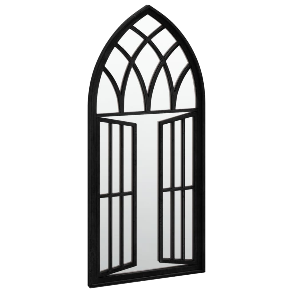 vidaXL Spiegel Schwarz 100x45 cm Eisen für Innenbereich