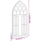vidaXL Spiegel Schwarz 100x45 cm Eisen für Innenbereich