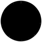 vidaXL Spiegel Schwarz 40x3 cm Eisen Rund für Innenbereich