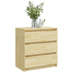 vidaXL Nachttische 2 Stk. 60x36x64 cm Massivholz Kiefer