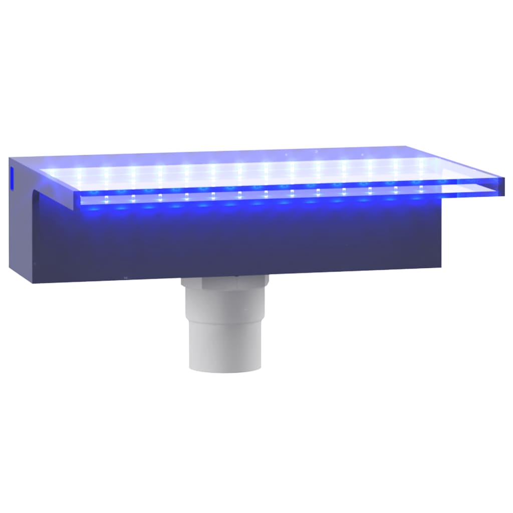 vidaXL Wasserfall-Element mit RGB LEDs Acryl 30 cm
