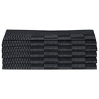 vidaXL 10-tlg. Handtuch-Set Schwarz und Grau Baumwolle