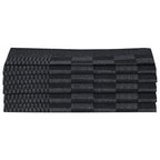 vidaXL 20-tlg. Handtuch-Set Schwarz und Grau Baumwolle