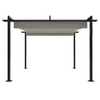 vidaXL Pavillon mit Ausziehbarem Dach 3x3 m Creme