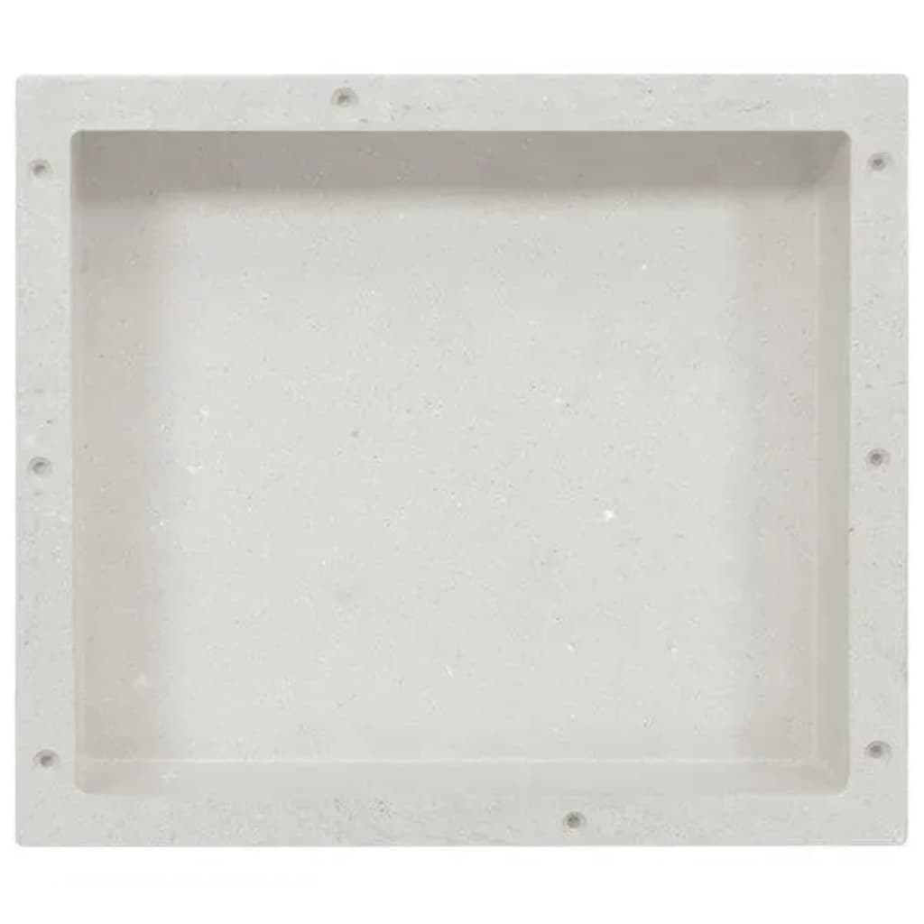 vidaXL Duschnische Mattweiß 41x36x10 cm