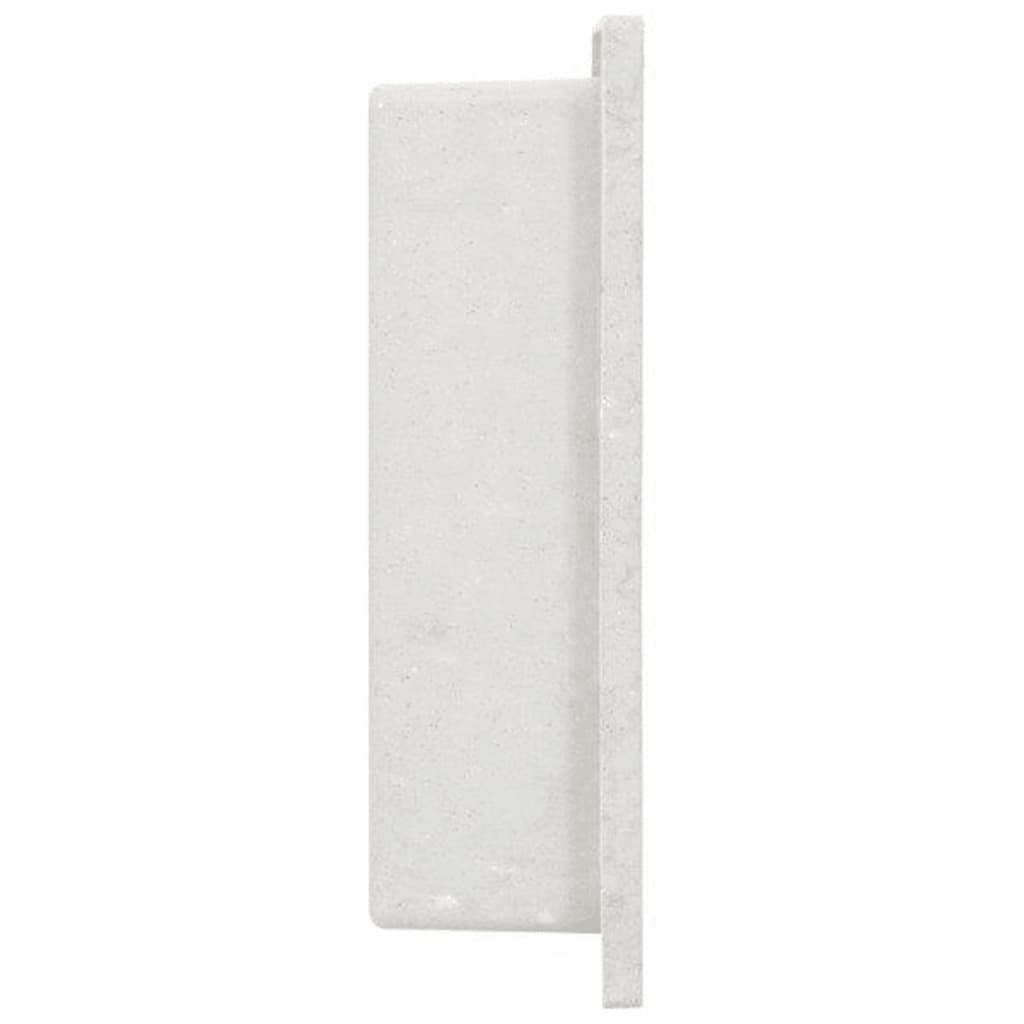 vidaXL Duschnische Mattweiß 41x36x10 cm
