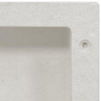 vidaXL Duschnische Mattweiß 41x36x10 cm