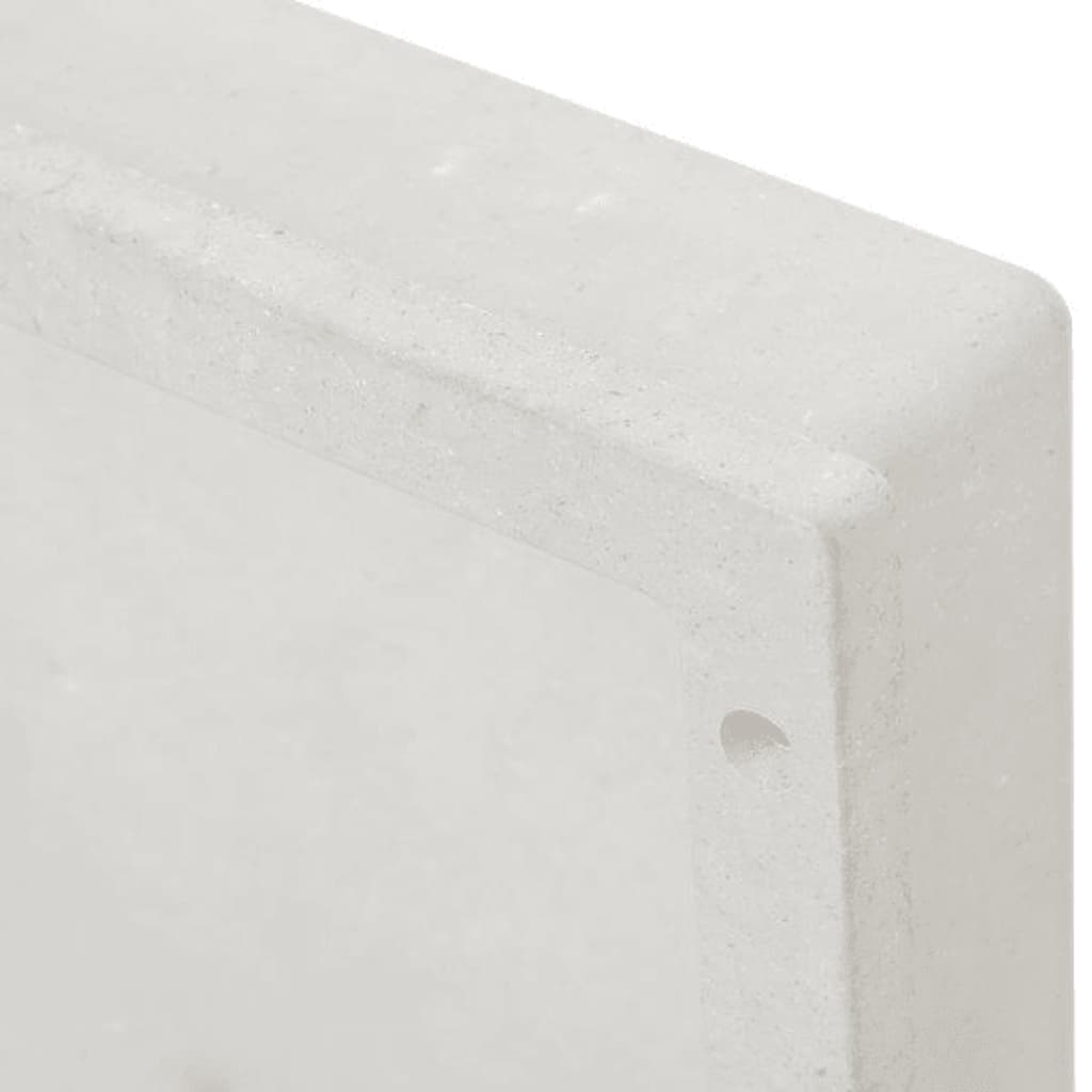 vidaXL Duschnische Mattweiß 41x36x10 cm