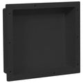 vidaXL Duschnische Mattschwarz 41x36x10 cm