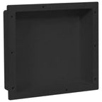 vidaXL Duschnische Mattschwarz 41x36x10 cm
