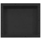 vidaXL Duschnische Mattschwarz 41x36x10 cm
