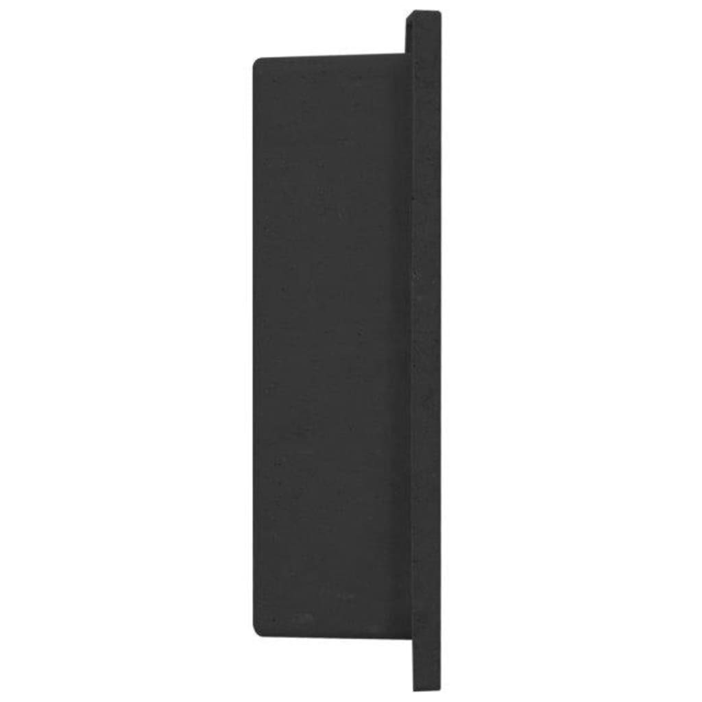 vidaXL Duschnische Mattschwarz 41x36x10 cm