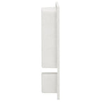 vidaXL Duschnische mit 2 Fächern Mattweiß 41x51x10 cm