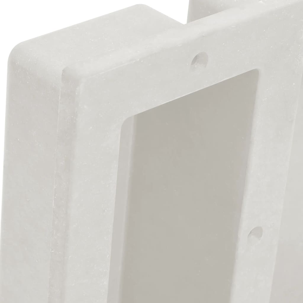 vidaXL Duschnische mit 2 Fächern Mattweiß 41x51x10 cm