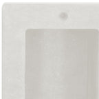 vidaXL Duschnische mit 2 Fächern Mattweiß 41x51x10 cm