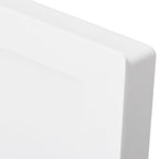 vidaXL Duschnische mit 2 Fächern Hochglanz-Weiß 41x69x9 cm